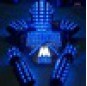 Full color led light jacket with helmet